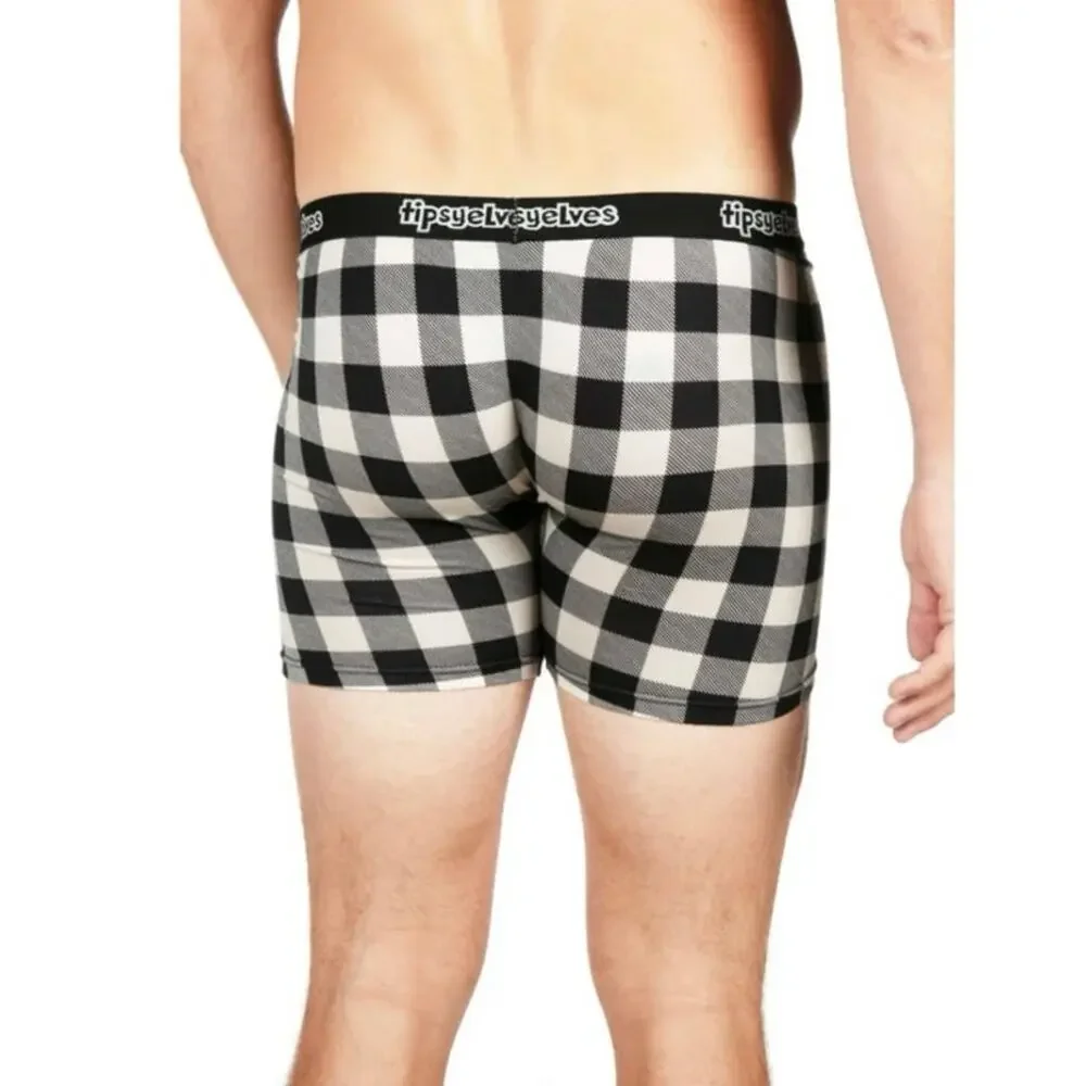 NEW Tipsy Elves Men’s Gift Wrapped Boxer Briefs Funny‎ Holiday Underwear